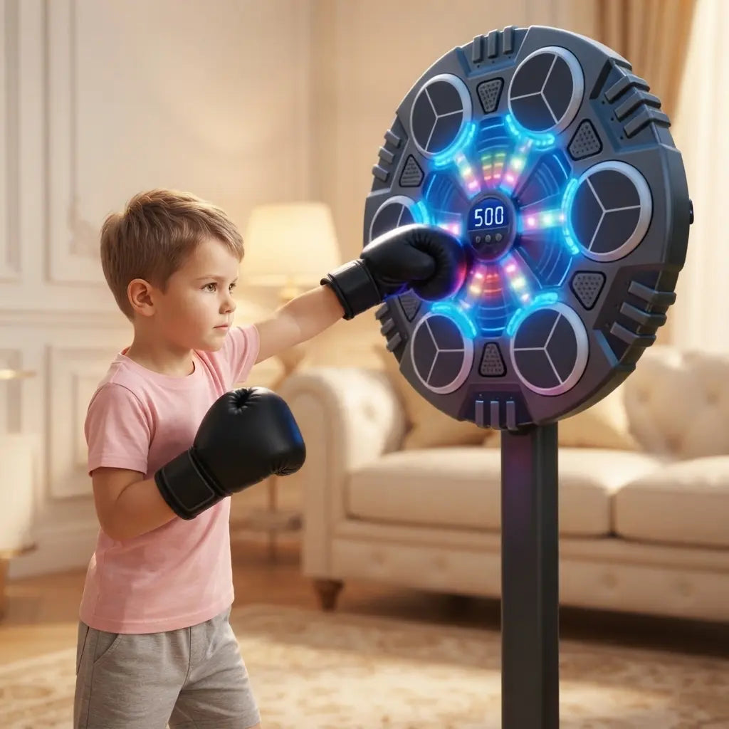 Smart Music Boxing Target | Bluetooth Rhythm Wall Trainer with LED Lights