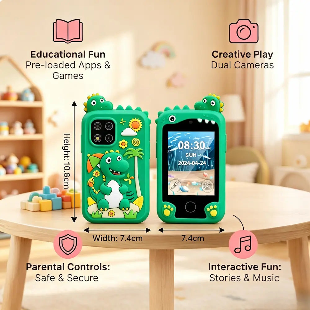 Educational Kids Smartphone Learning Toy with Touchscreen & Music
