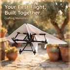 DIY Motorized Remote Control Paper Airplane Flying Toy