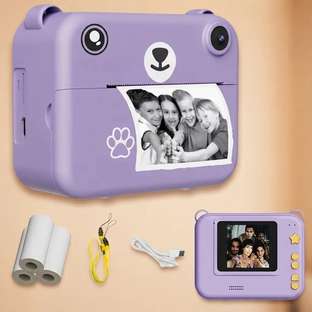 Interactive Instant Print Camera for Kids & Toddlers