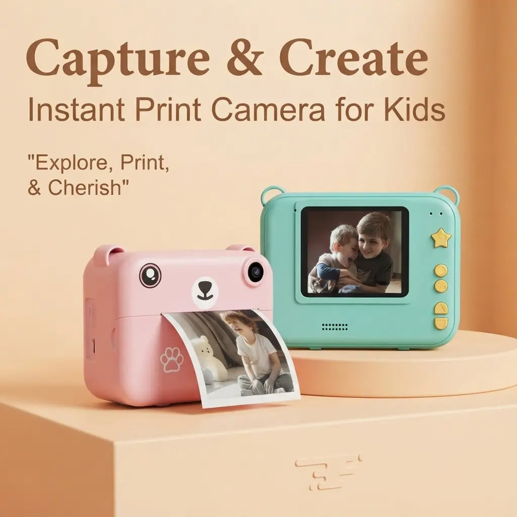 Interactive Instant Print Camera for Kids & Toddlers