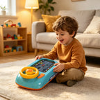 TurboRace Interactive Steering Wheel Game Console 200-Level Racing Toy for Kids