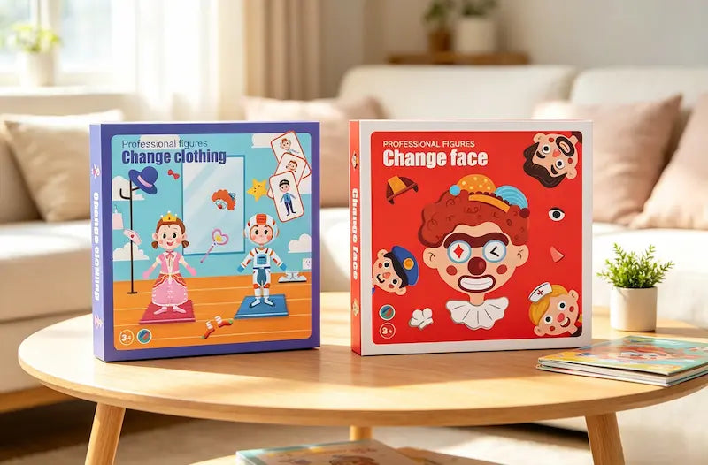 Montessori Educational Emotion Puzzle & Face-Changing Toy for Kids
