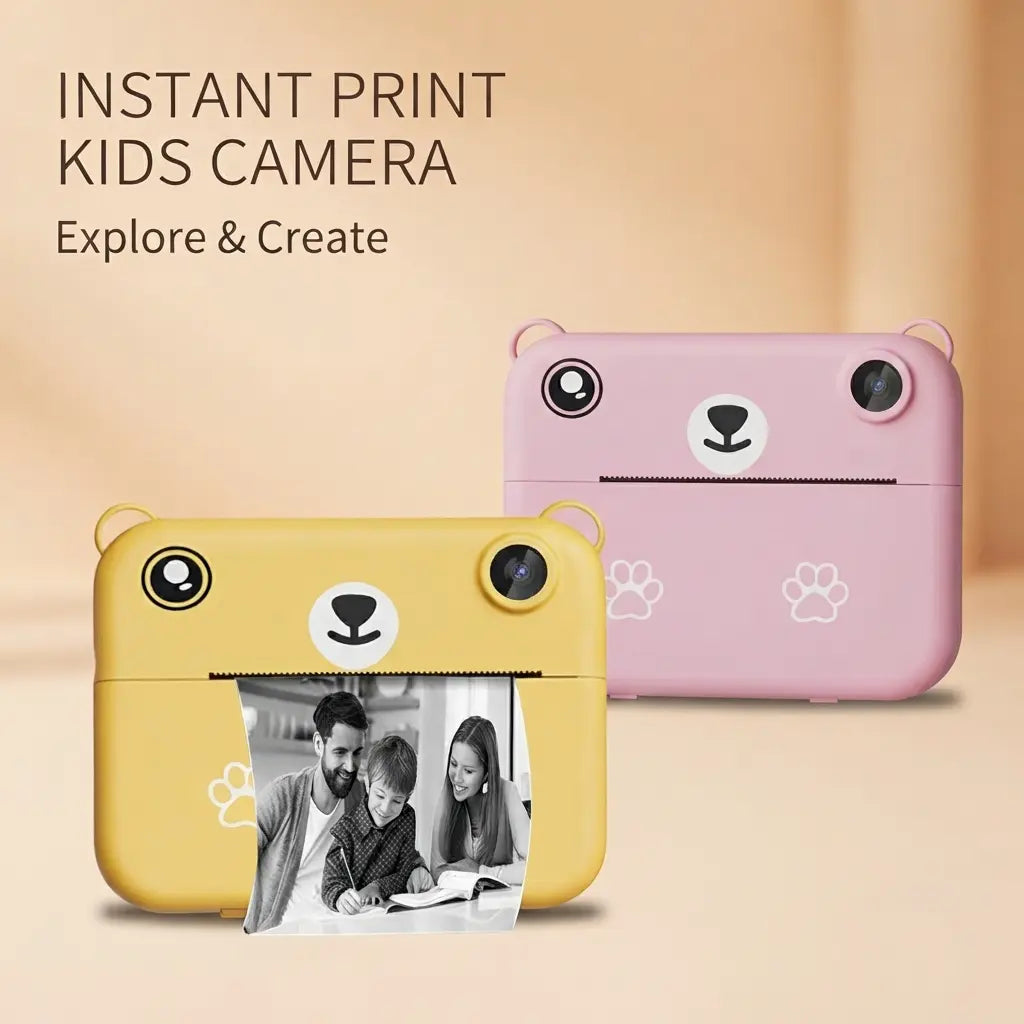 Interactive Instant Print Camera for Kids & Toddlers
