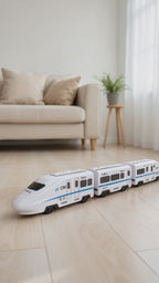 Kids DIY Electric High-Speed Train Set with Sound & Light